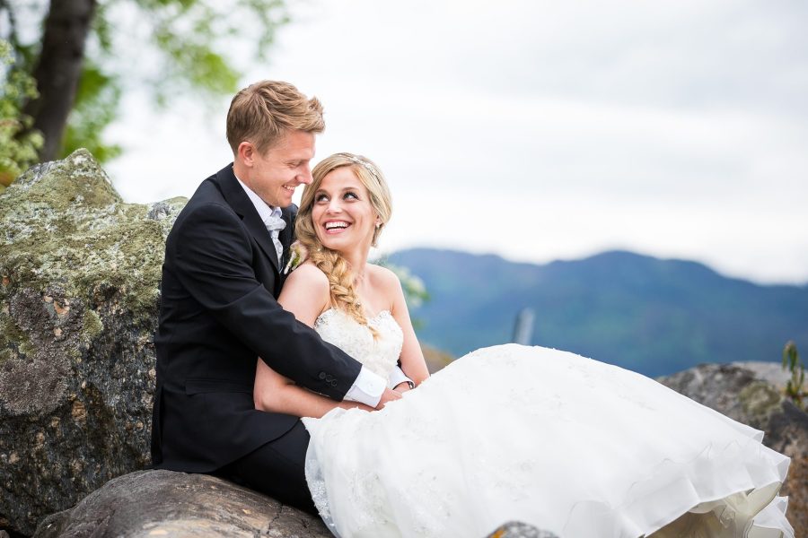Bryllupsfoto fra Angvik Gamle Handelssted